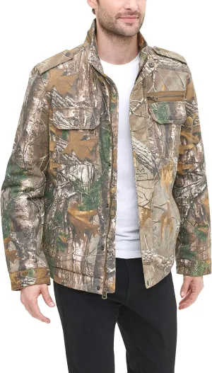 Levi's Mens Washed Cotton Military Jacket (Regular & Big & Tall Sizes)