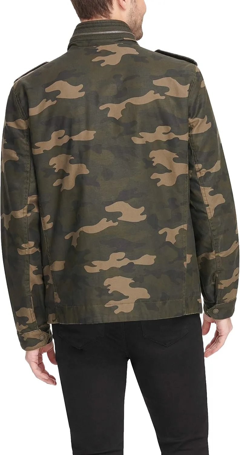 Levi's Mens Washed Cotton Military Jacket (Regular & Big & Tall Sizes)