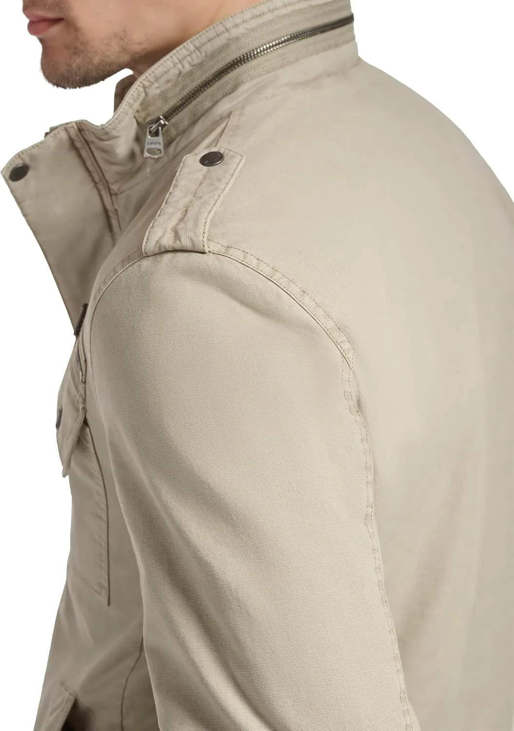 Levi's Mens Washed Cotton Military Jacket (Regular & Big & Tall Sizes)