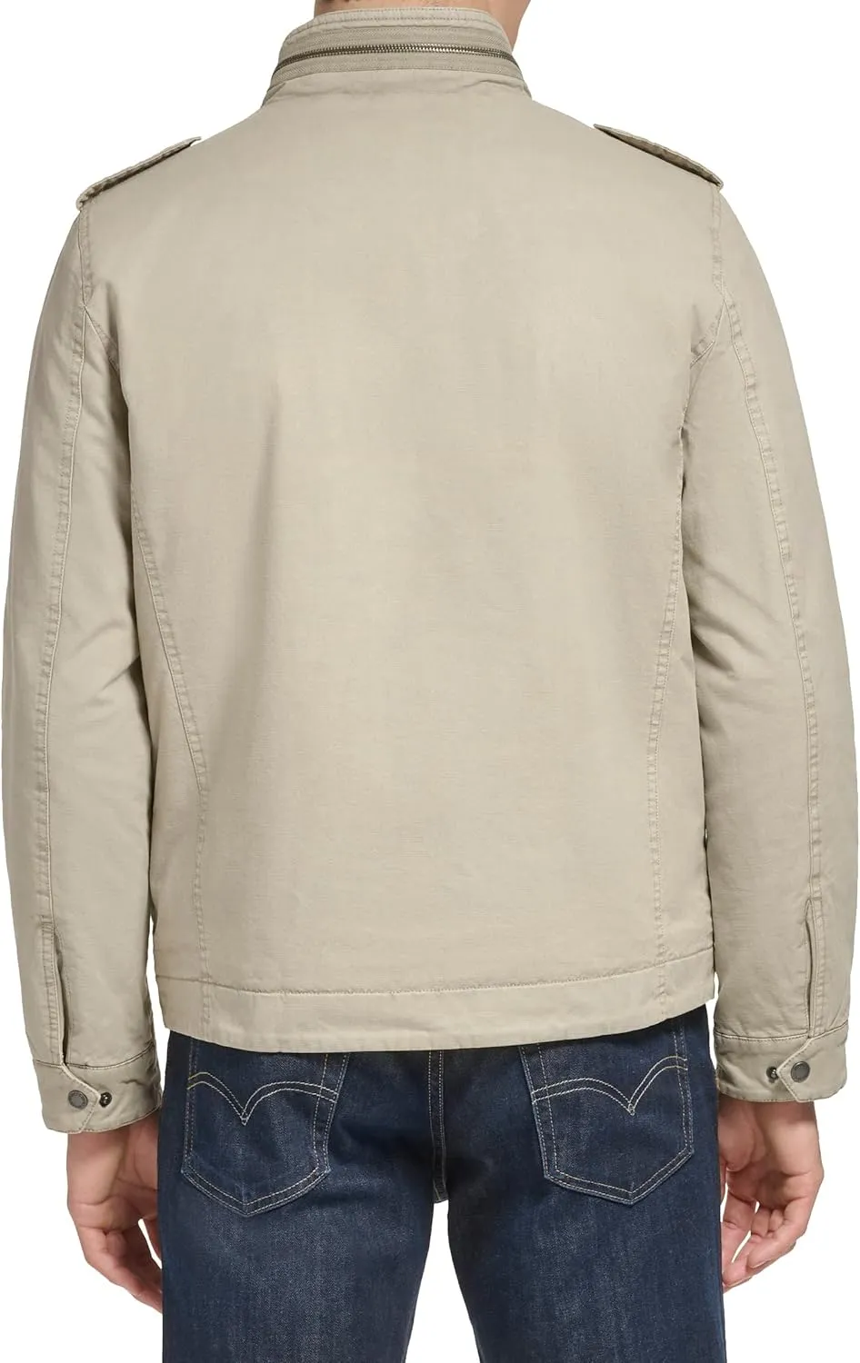 Levi's Mens Washed Cotton Military Jacket (Regular & Big & Tall Sizes)