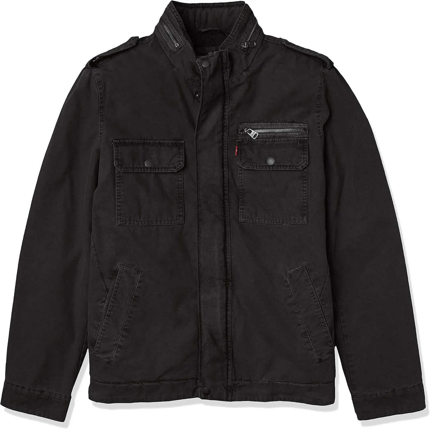 Levi's Mens Washed Cotton Military Jacket (Regular & Big & Tall Sizes)