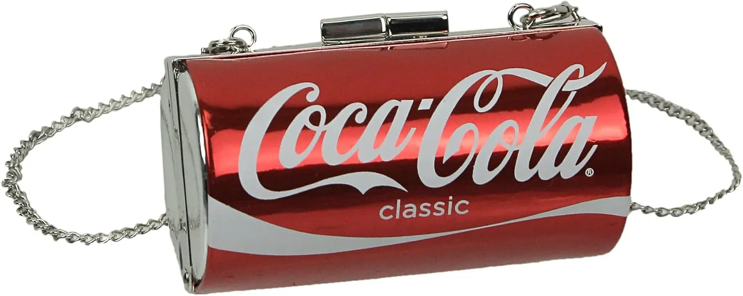 Licensed Coca-Cola Classic Can Evening Bag Coke Clutch Purse 4.75 Inches Long