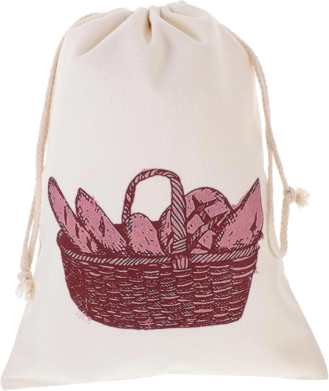 LIFKOME Practical Food Storage Pouch Large Bread Bag Drawstring Travel Pouch Household Organizing Bag