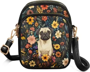 Lightweight Crossbody Bag with Adjustable Strapfor Women Ladies with Three Compartment