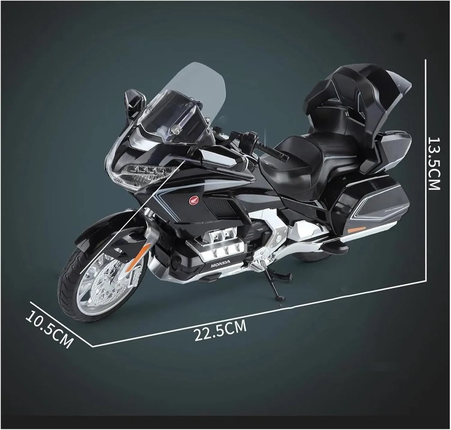 Limited Edition Simulation Motorcycle 1:12 for Honda Golden Wing GL1800 Diecast Motorcycle Model Collectible Figurines Adult Hobby Souvenir Figurine Souvenir(Red)