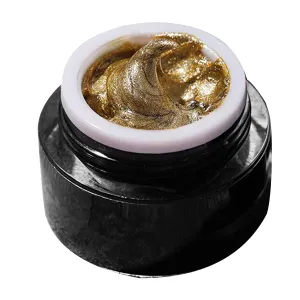 Line Nail Gel, Golden Painted Gel Nail Polish 3D Metal Painting Gel Drawing Nail Gel, Metallic Painting Gel, Metal Painting Gel Polish for Manicure Salon
