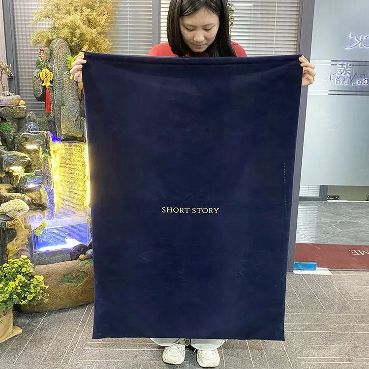 Lionwrapack drawstring extra large dust bags pillow quilt clothes Storage velvet bags