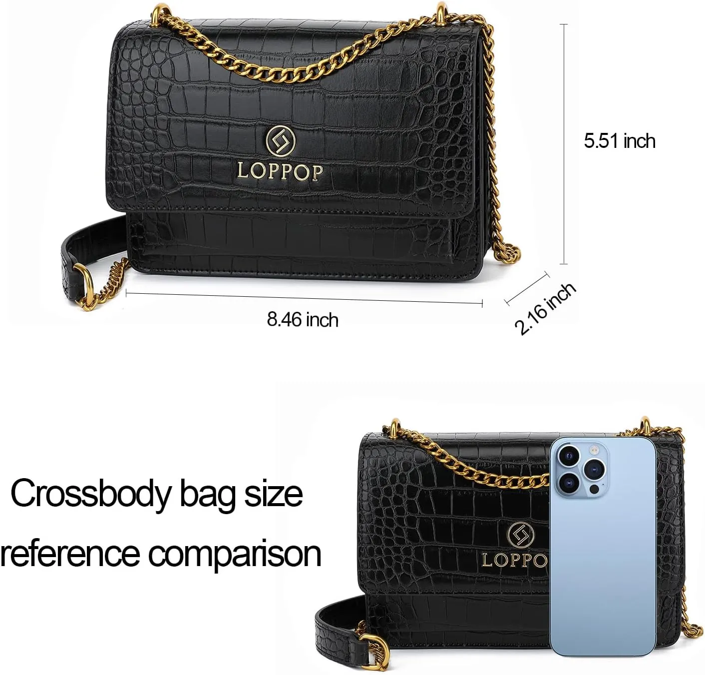 LL LOPPOP Women's Small Classy Crossbody Purse Top Handle Handbags Leather Satchel Bags for Women