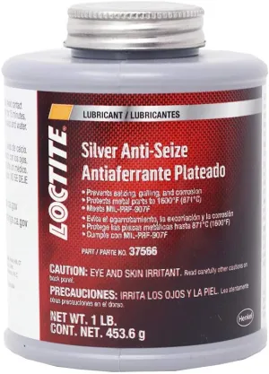 Loctite 501001 Silver-Grade Anti-Seize Lubricant, 1 lb, Brushtop