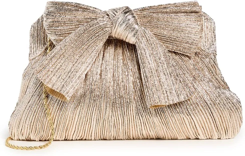 Loeffler Randall Women's Rayne Pleated Frame Clutch with Bow