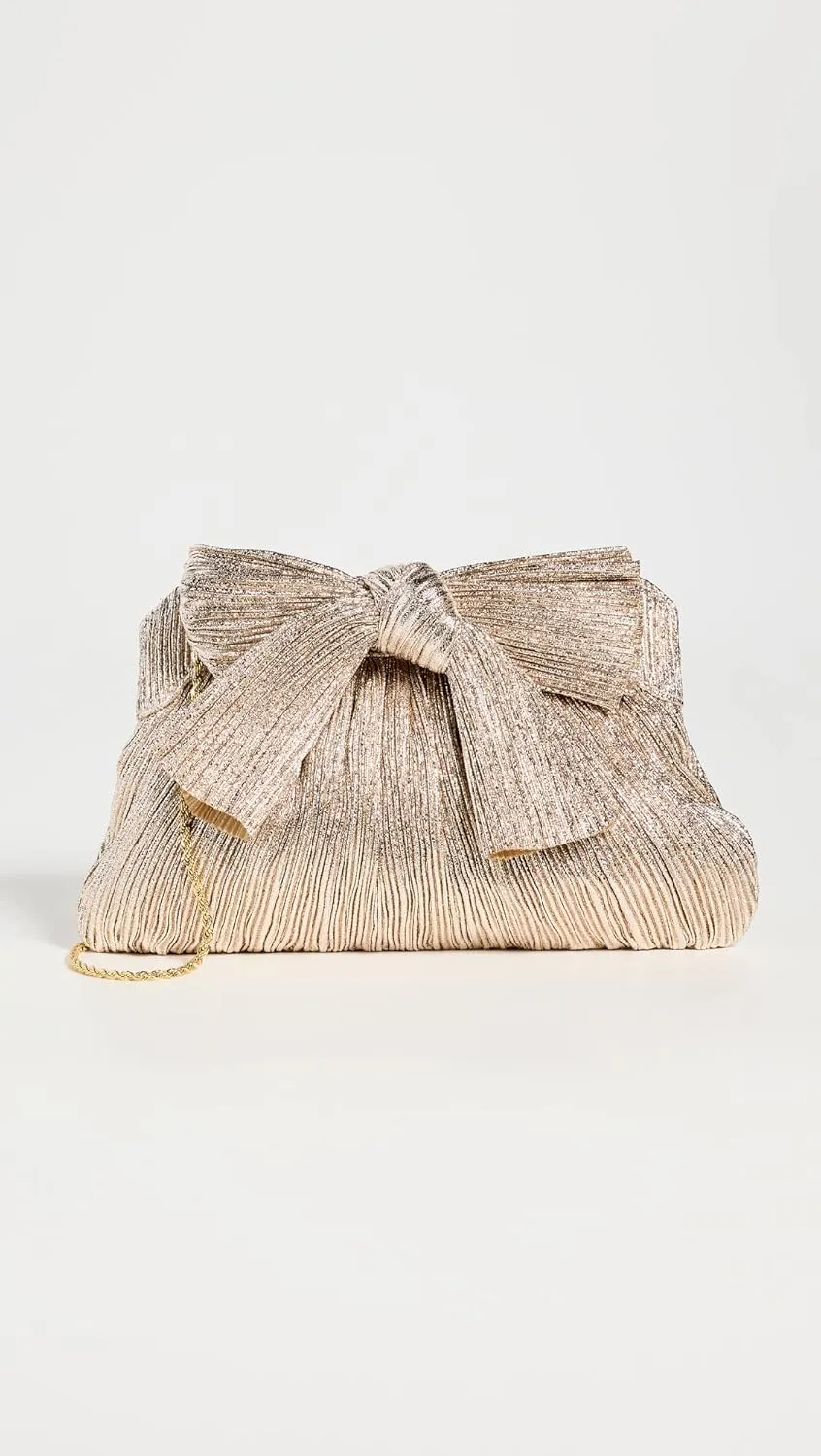 Loeffler Randall Women's Rayne Pleated Frame Clutch with Bow