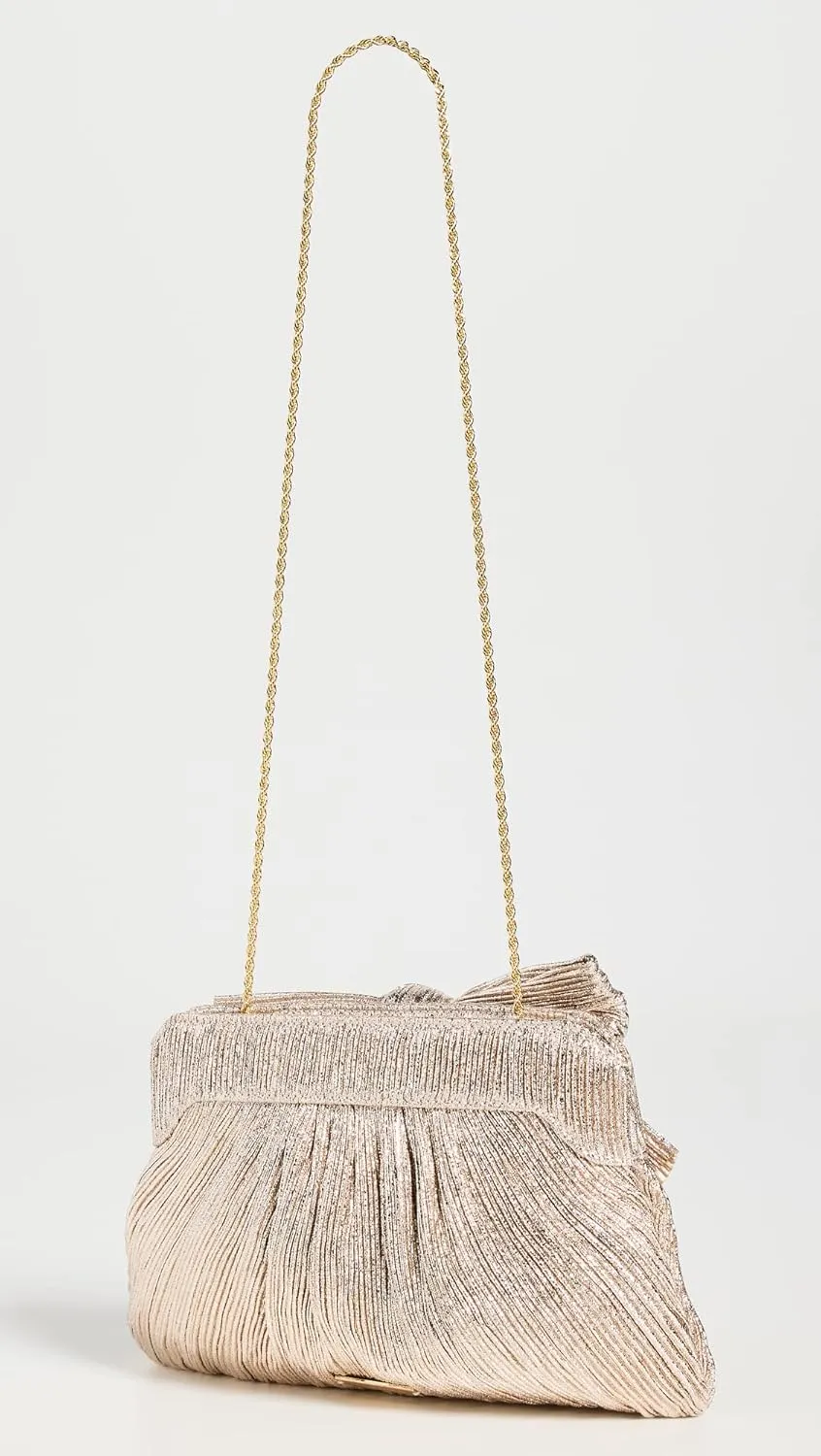 Loeffler Randall Women's Rayne Pleated Frame Clutch with Bow