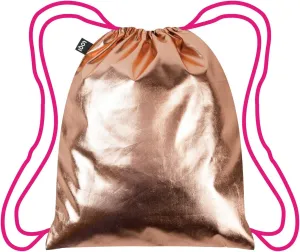 LOQI METALLIC Rose Gold/Pink Backpack