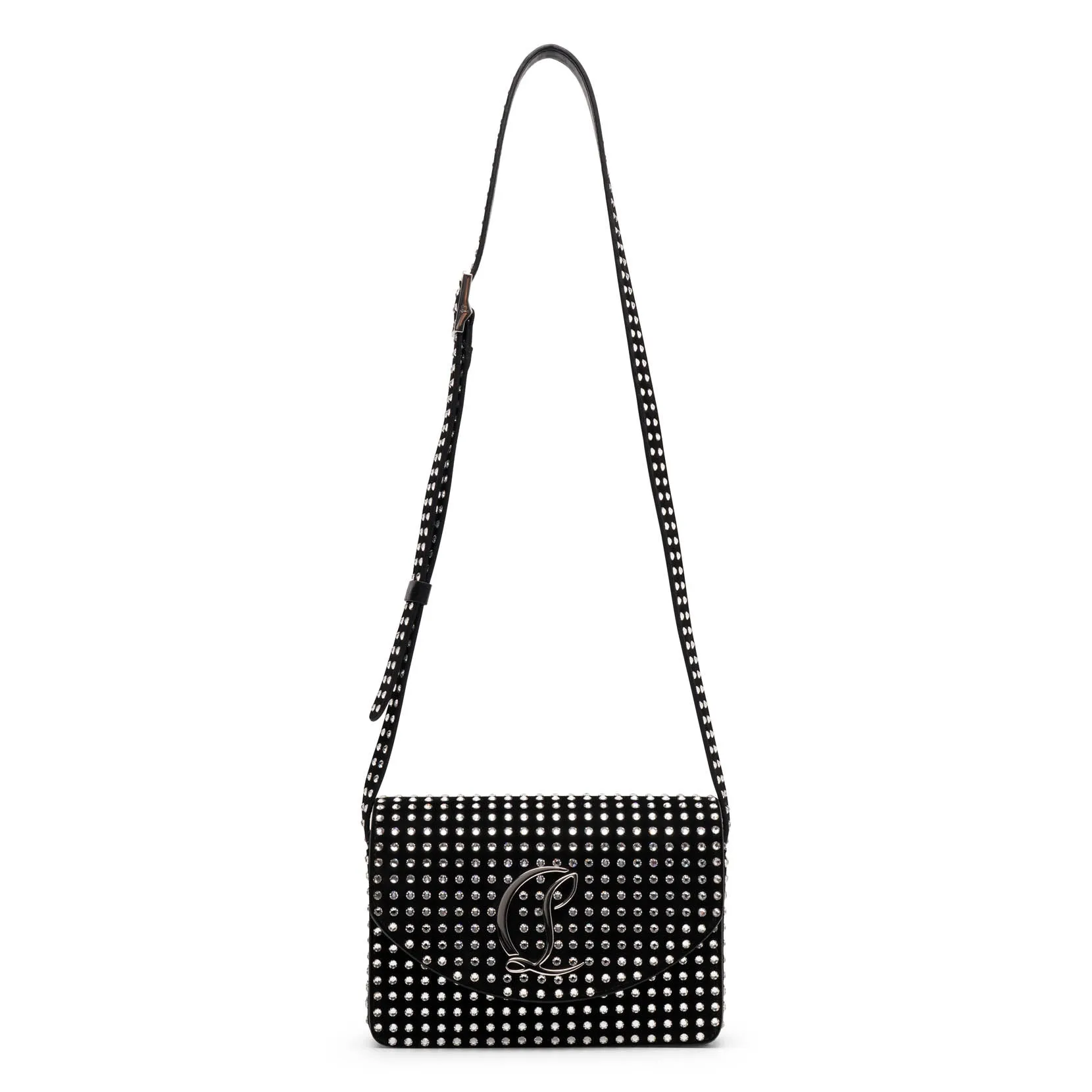 Loubi54 small black strass crossbody bag