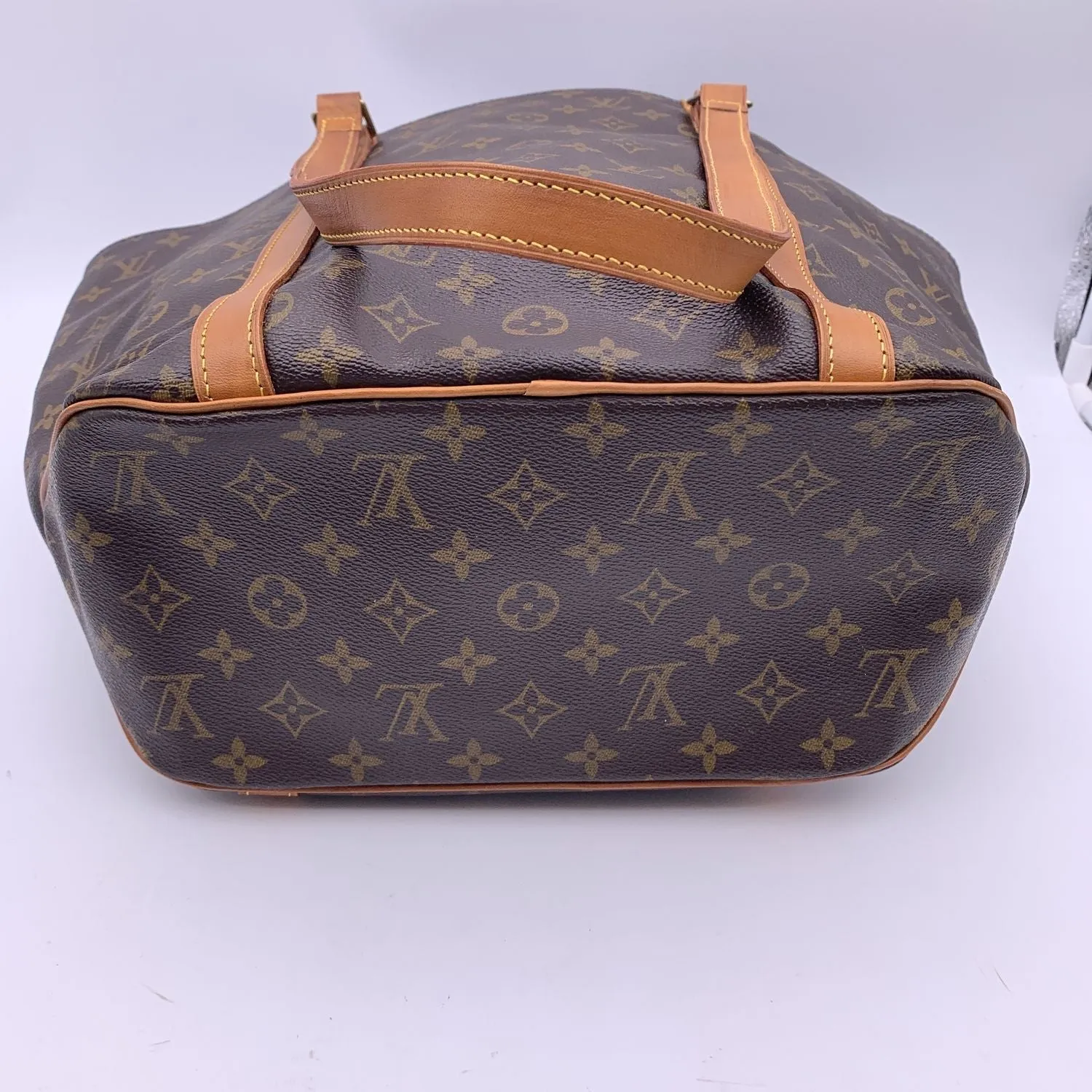 LOUIS VUITTON Vintage Monogram Canvas Sac Shopping Bag Tote