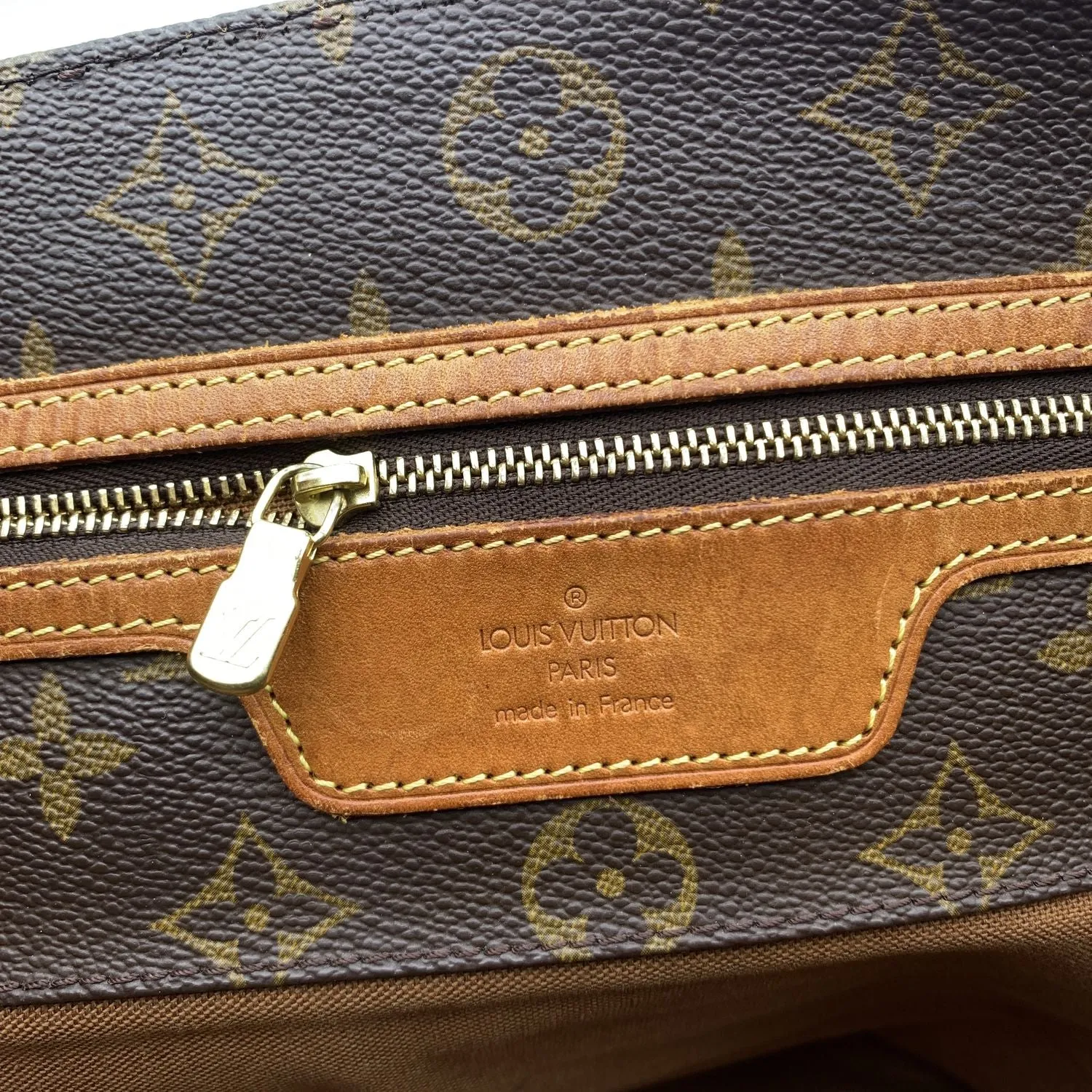 LOUIS VUITTON Vintage Monogram Canvas Sac Shopping Bag Tote