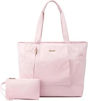 LOVEVOOK Tote Bag for Women Work Travel, Lightweight Teacher Work Tote Bag With Zipper With Laptop Compartment, Nurse Handbag