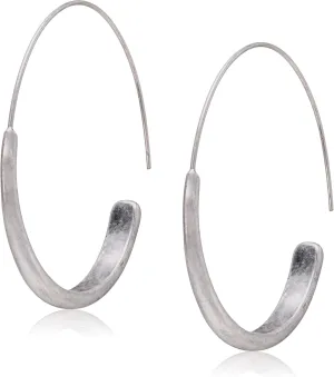 Lucky Brand Women's Brushed Hoop Earrings