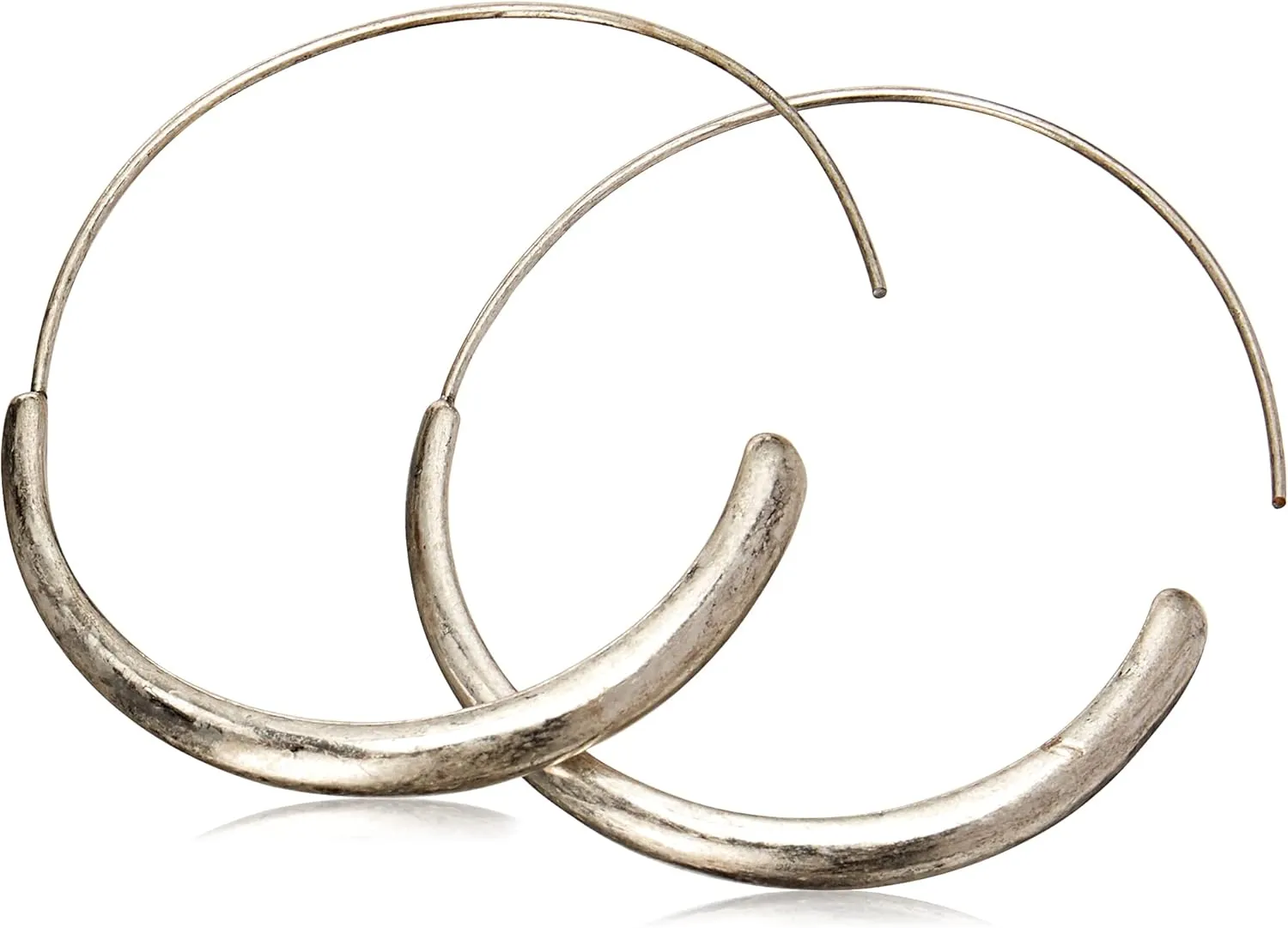 Lucky Brand Women's Brushed Hoop Earrings