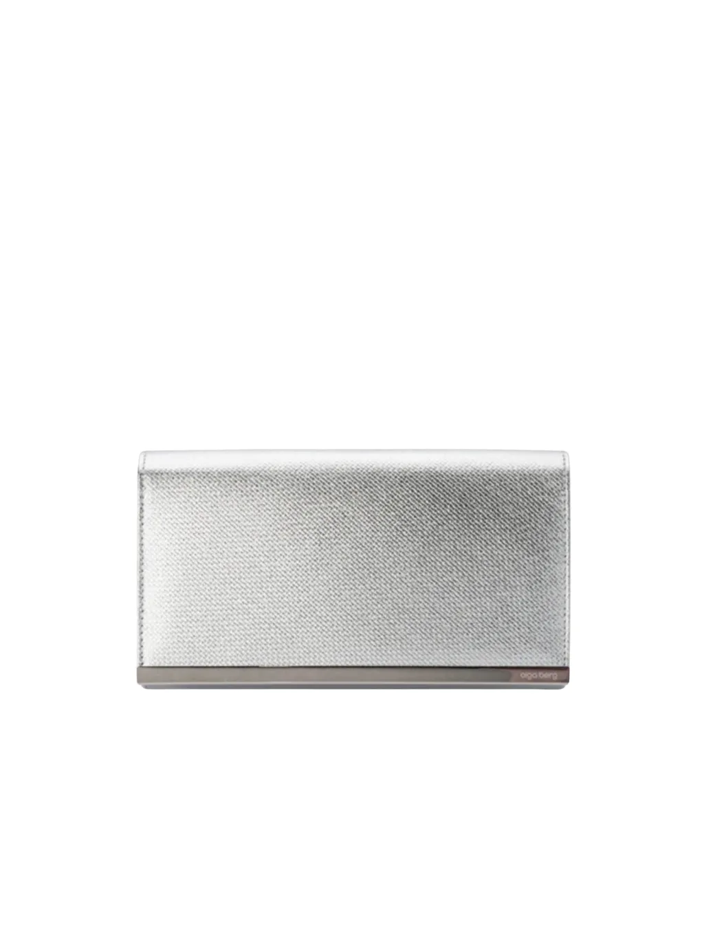 Maddie Metallic Clutch - Silver