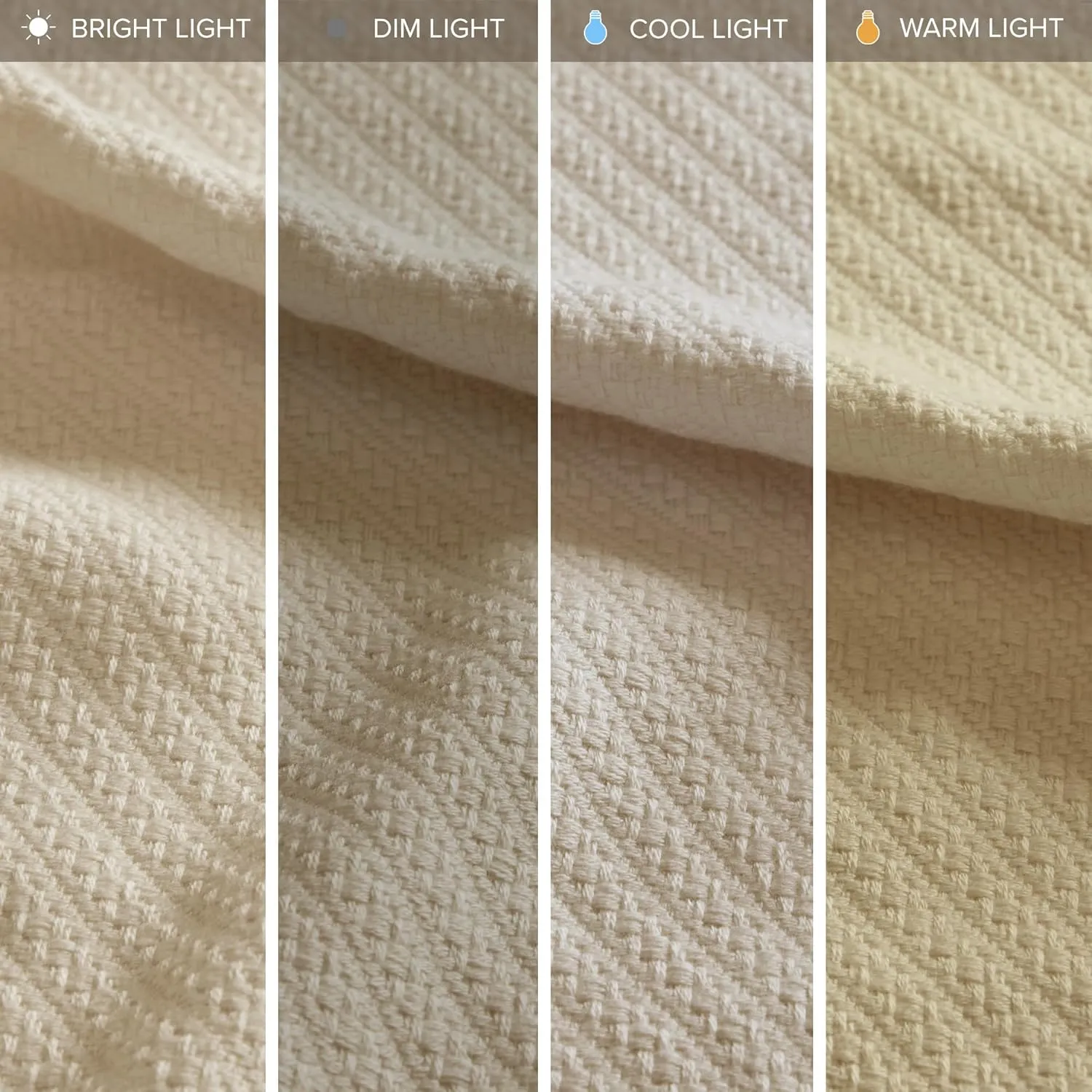 Madison Park BL51N-0675 Liquid Cotton Luxury Blanket Premium Soft Cozy 100% Ring Spun Cotton For Bed , Couch or Sofa, Twin, Linen