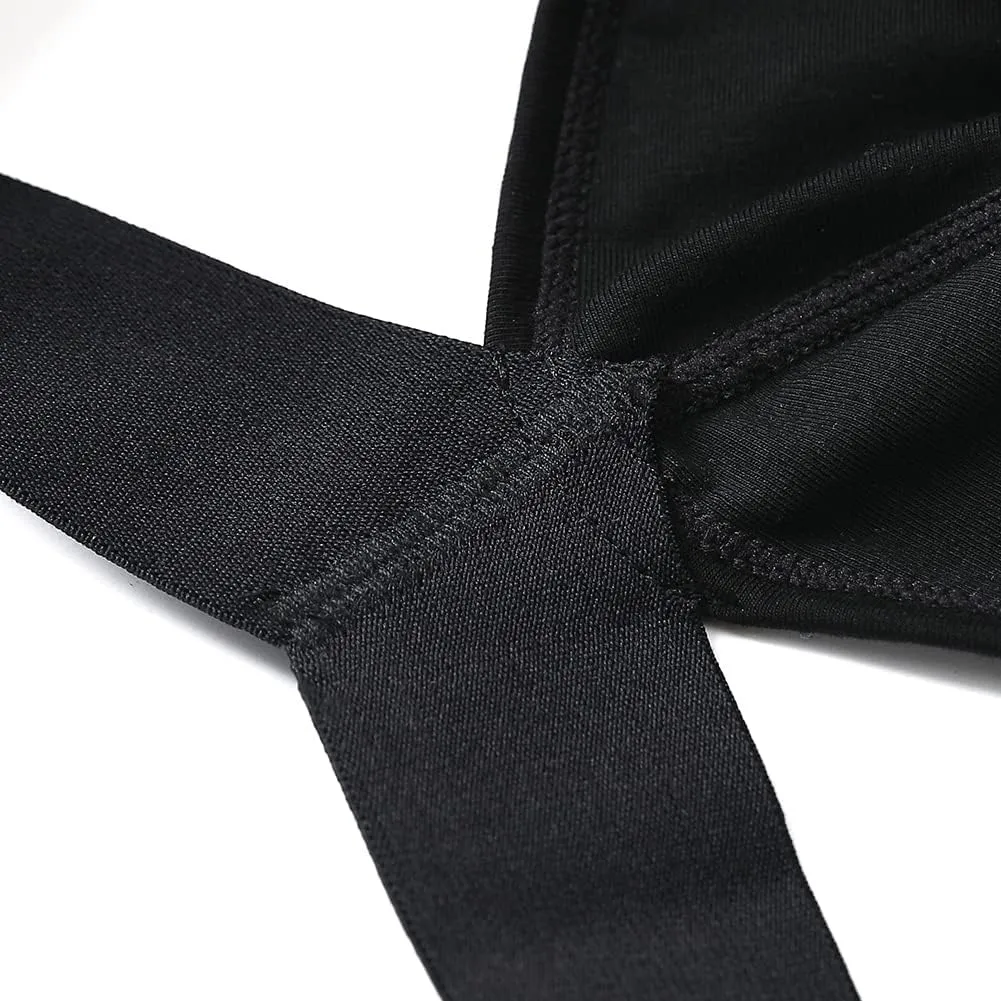 Men's Athletic Supporters Jockstrap 4-Pack Cotton Wide Waistband Active Underwear