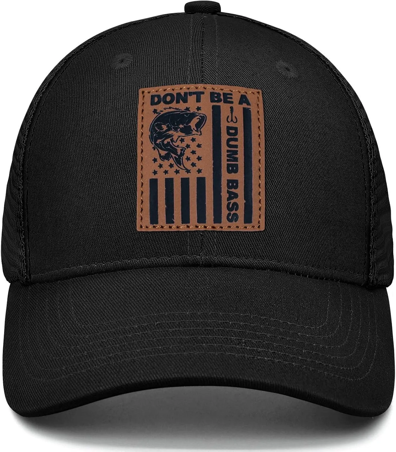 Men's Baseball Hat Patterned Leather Trucker Cap, Birthday for Dad Husband Grandpa Boyfriend