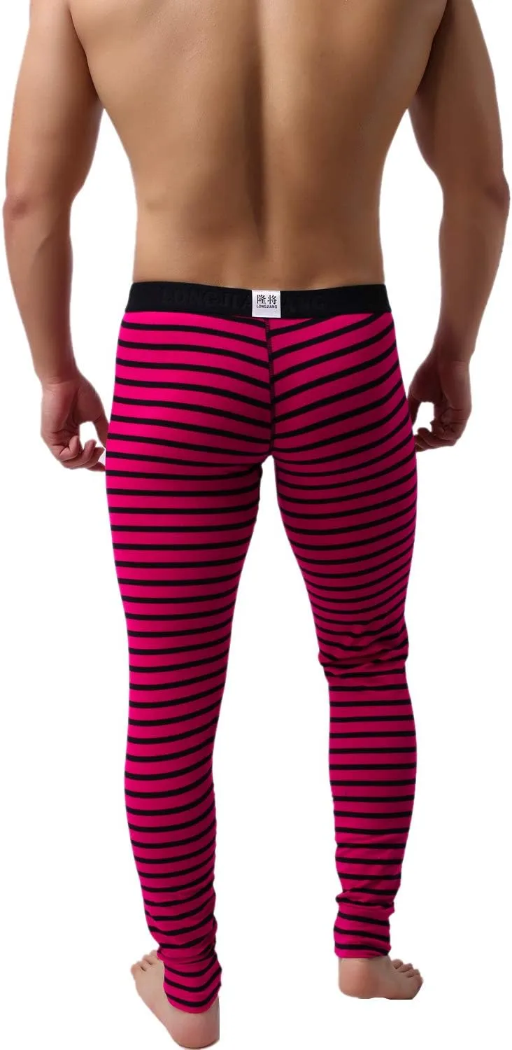 Men’s Cotton Pouch Underwear Long Johns Thermal Pants Bottoms Leggings