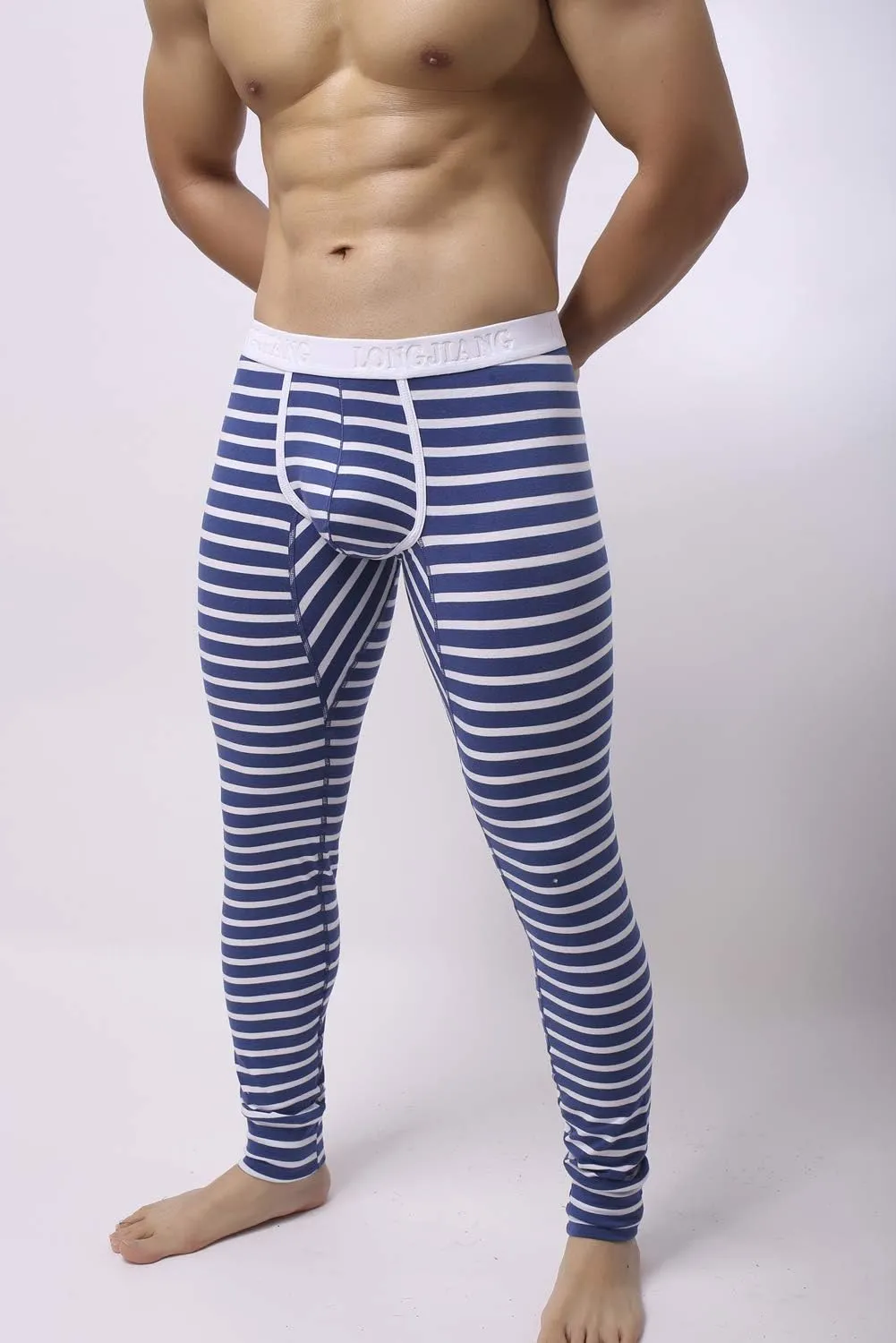 Men’s Cotton Pouch Underwear Long Johns Thermal Pants Bottoms Leggings
