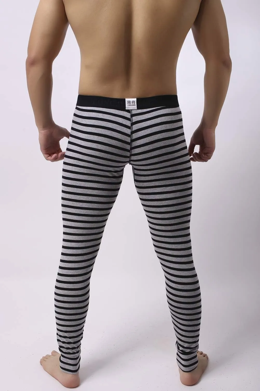 Men’s Cotton Pouch Underwear Long Johns Thermal Pants Bottoms Leggings