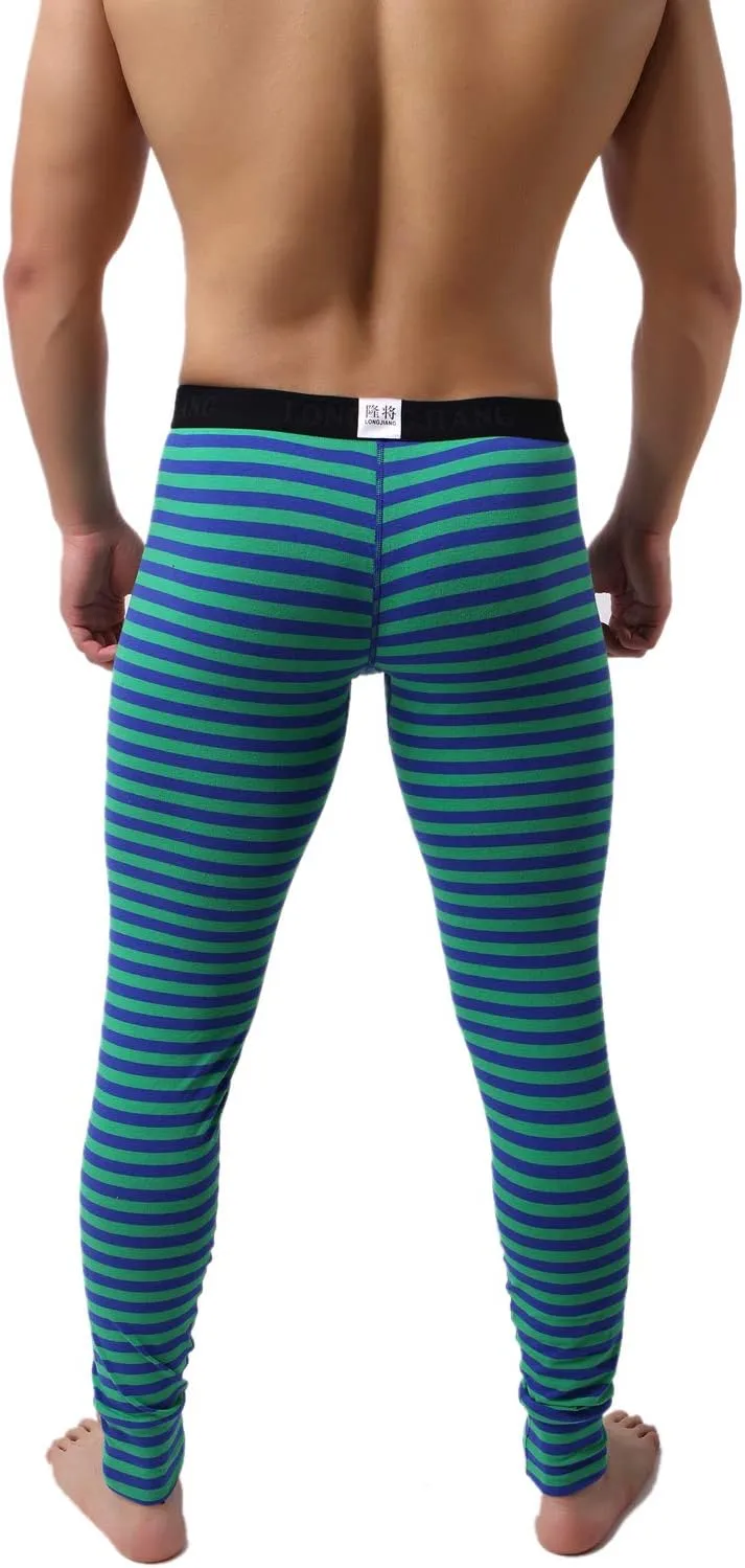 Men’s Cotton Pouch Underwear Long Johns Thermal Pants Bottoms Leggings