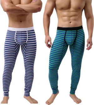 Men’s Cotton Pouch Underwear Long Johns Thermal Pants Bottoms Leggings