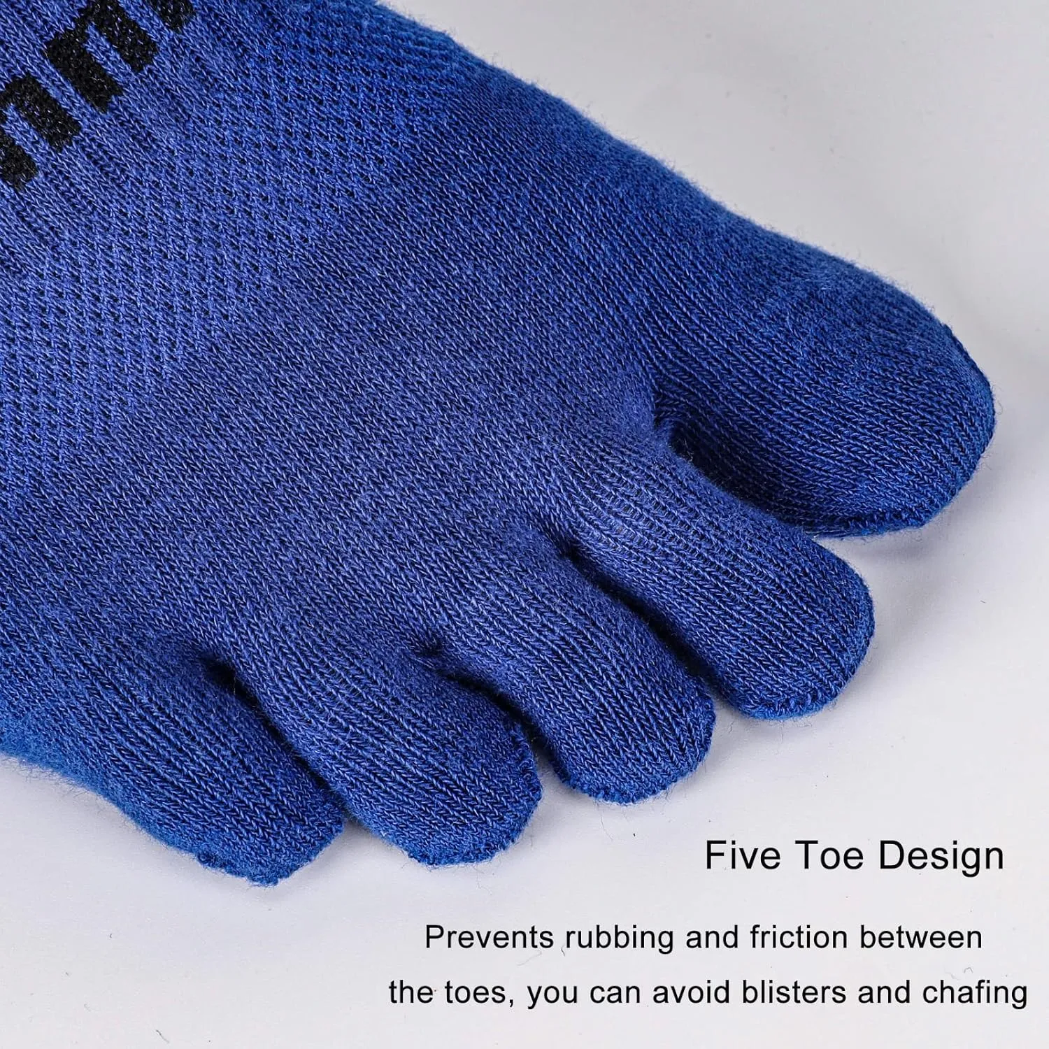 Men's Five Finger Toe Socks Cotton Crew Casual Colorful Patterned 5/6 Pairs