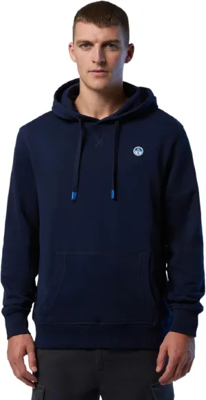 Men's Hooded Sweatshirt with Mini Logo and Pouch Pocket