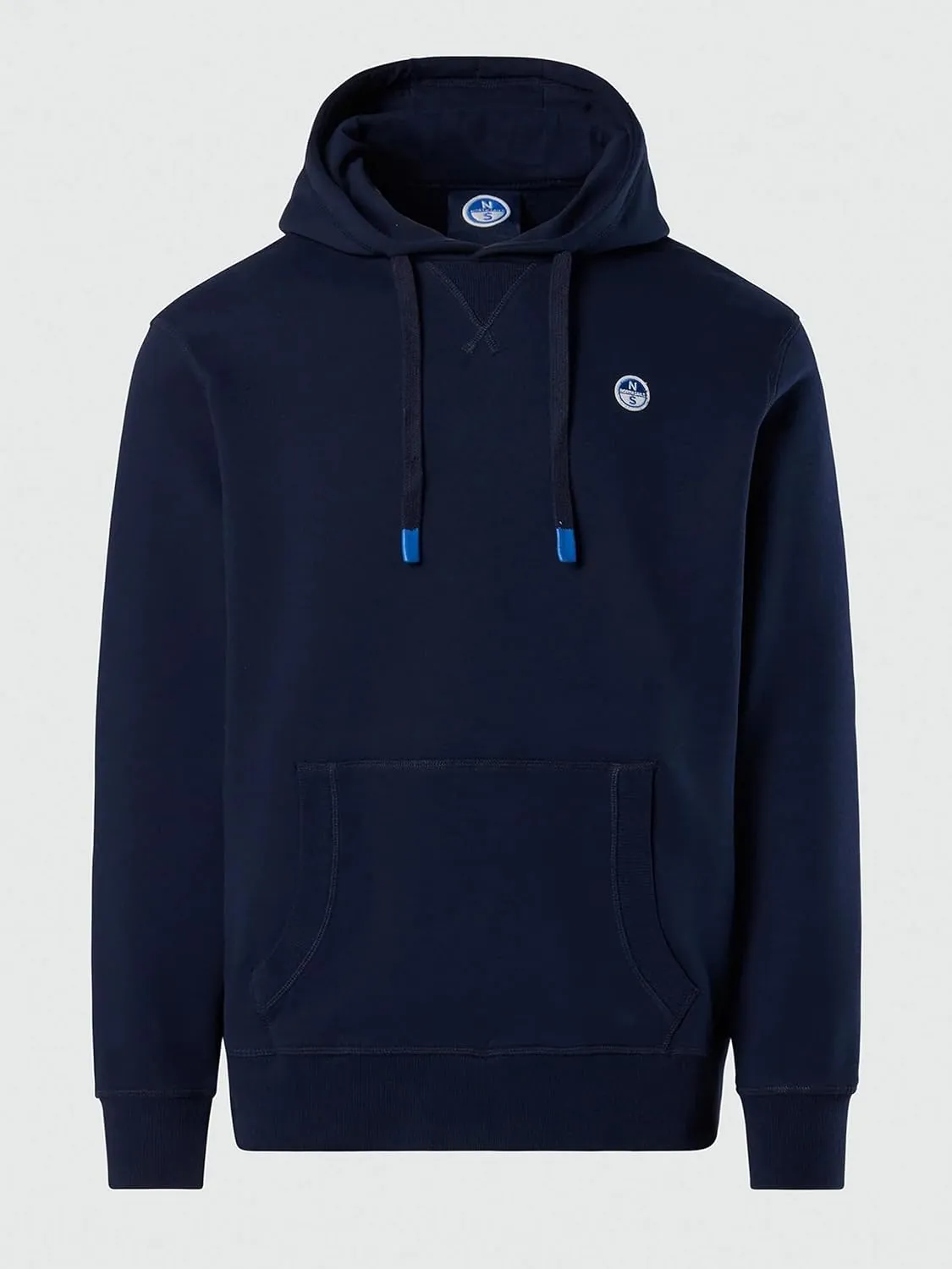 Men's Hooded Sweatshirt with Mini Logo and Pouch Pocket