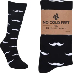 Men’s Novelty Dress Socks, Fun Colorful Patterned, Mid-Calf, Cotton Blend, One Pair