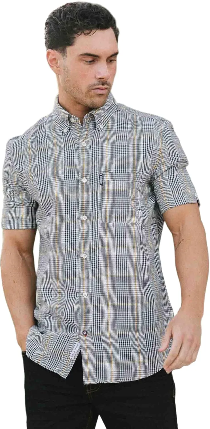 Mens SS25 Houndstooth Shirt