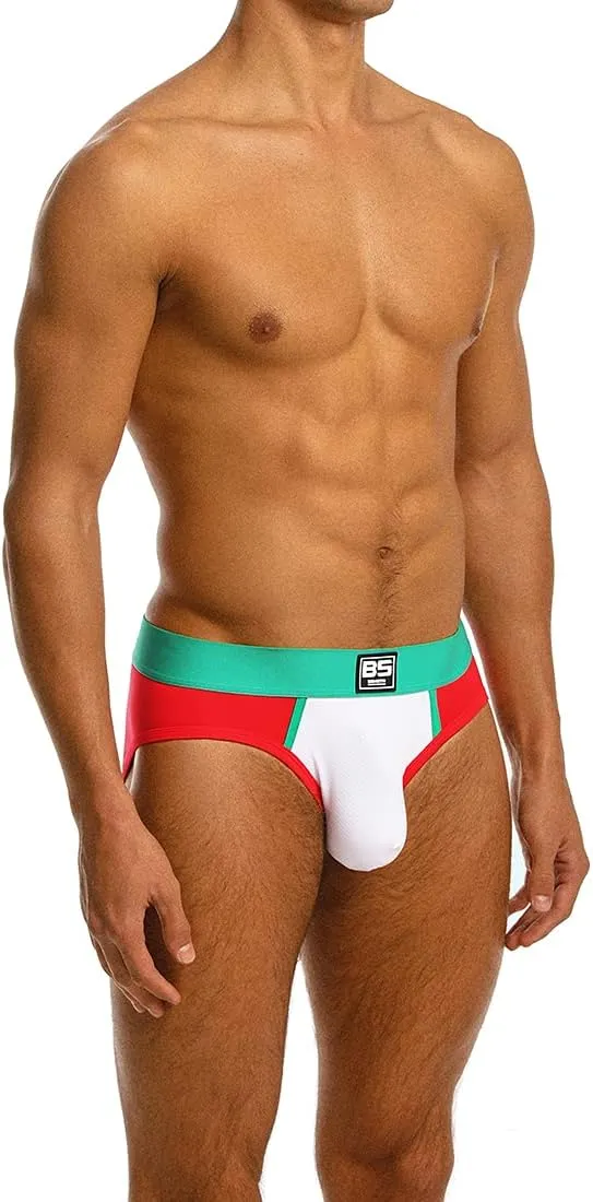 Men's Underwear Briefs 5-Pack Cotton Low Rise Multi Color Soft Underpant
