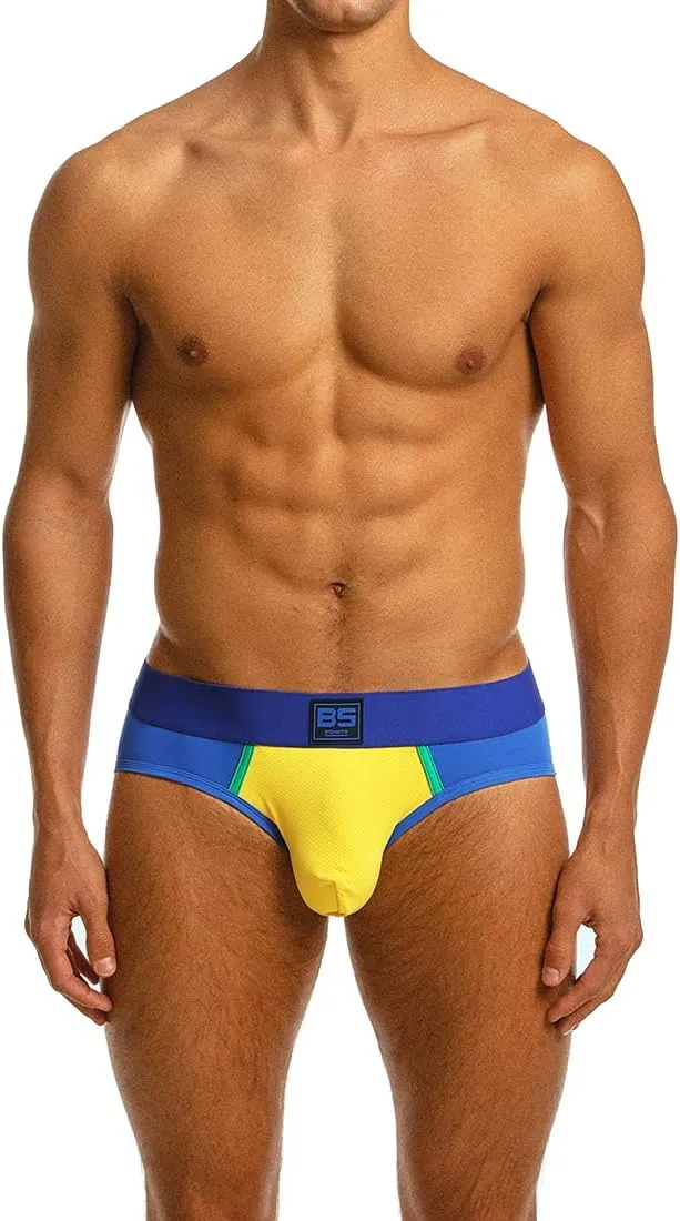 Men's Underwear Briefs 5-Pack Cotton Low Rise Multi Color Soft Underpant