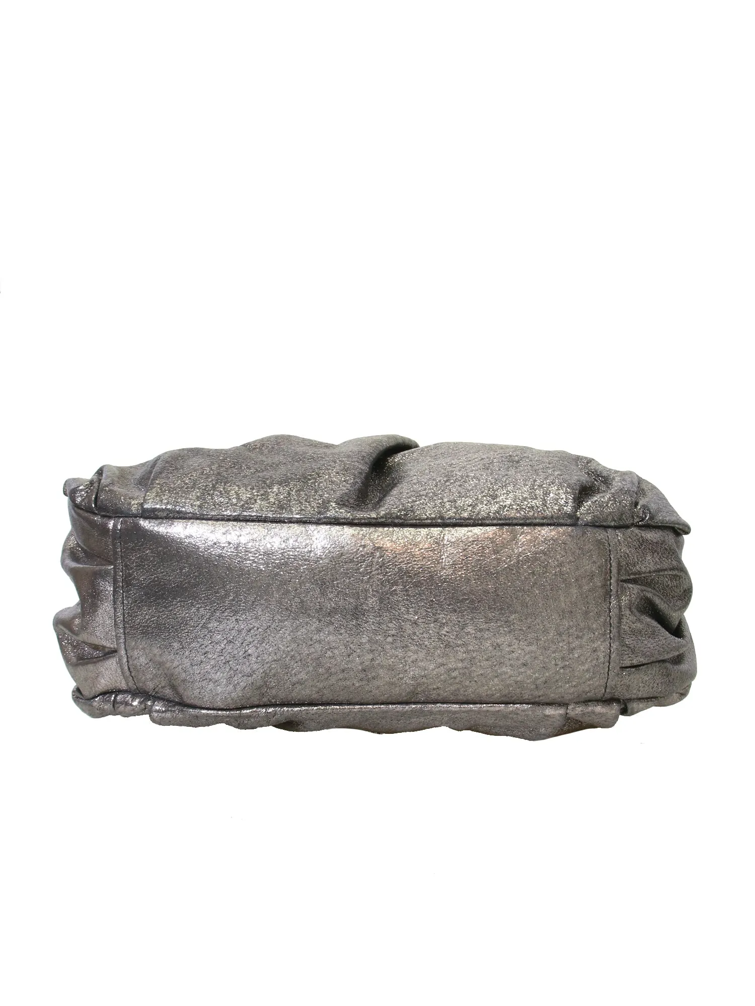 Metallic Leather Clutch Bag