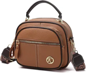 MHX Small Crossbody Bags Purses for Women, PU Leather Handbags Shoulder Bags with Adjustable Shoulder Strap