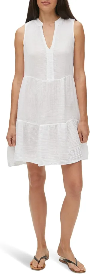 Michael Stars Daisy Babydoll Dress White SM (US 4-6)