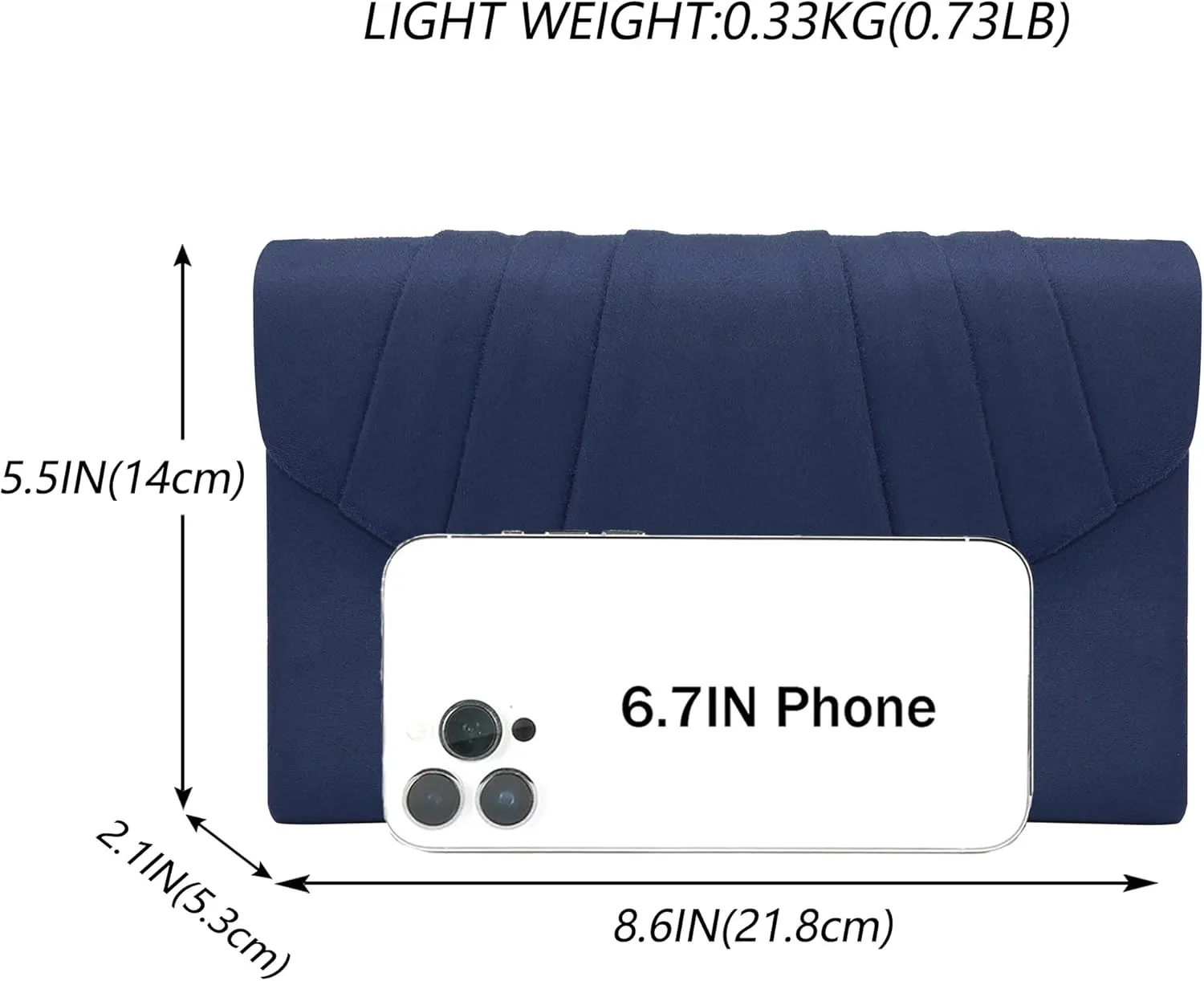 Milisente Clutch Purses For Women Formal Pleated Evening Bag Bridal Evening Clutch Bag