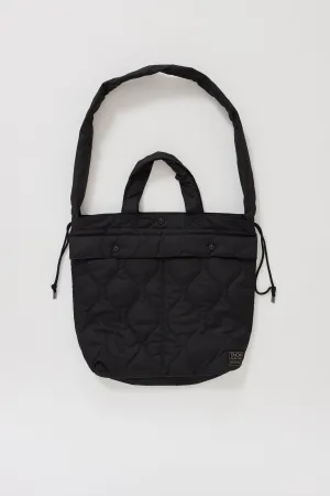 Military Down Helmet Shoulder Bag Black