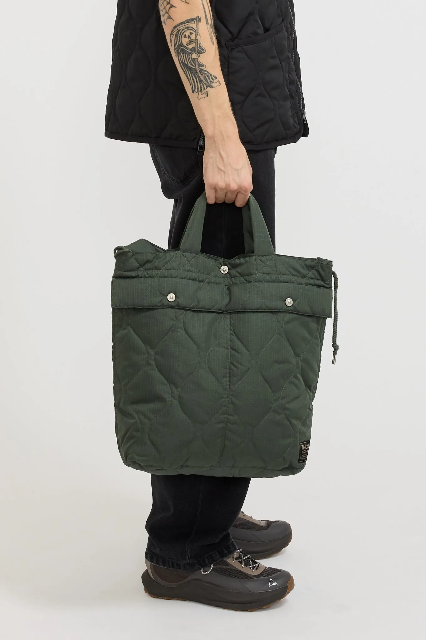 Military Down Helmet Shoulder Bag Olive