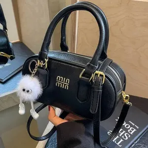 MIN MIN Women Leather Crossbody Bag Without Keychain 407