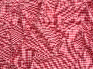 Minerva 1/8 inch 100% Cotton Gingham Fabric Red - per Yard