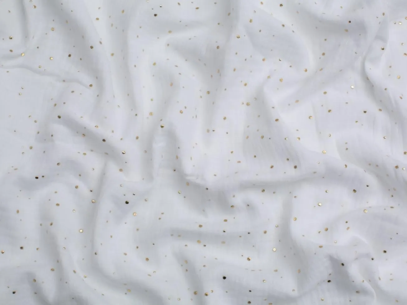Minerva Cotton Double Gauze Fabric White - per Yard