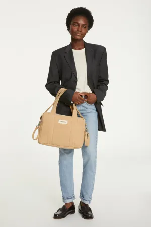 Mini Darcy the anti diaper bag - Recycled cotton Beige