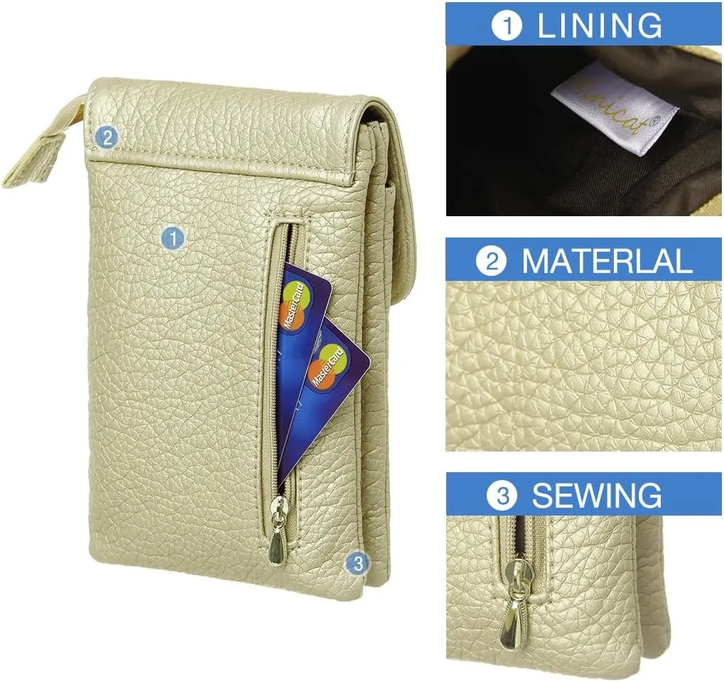 MINICAT Roomy Pockets Small Crossbody Bags Cell Phone Wallet Purses for Women